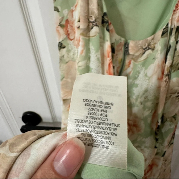 Alice + Olivia Lorelle Floral Open Back MIDI Dress Women’s Size 10 - Picture 10 of 12